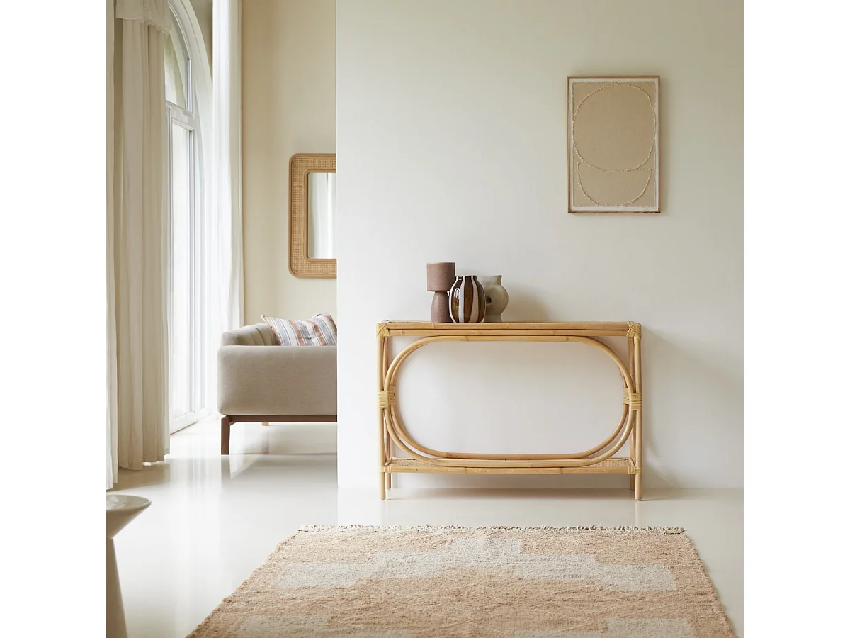 Konsole aus Rattanstäben 120 Ella