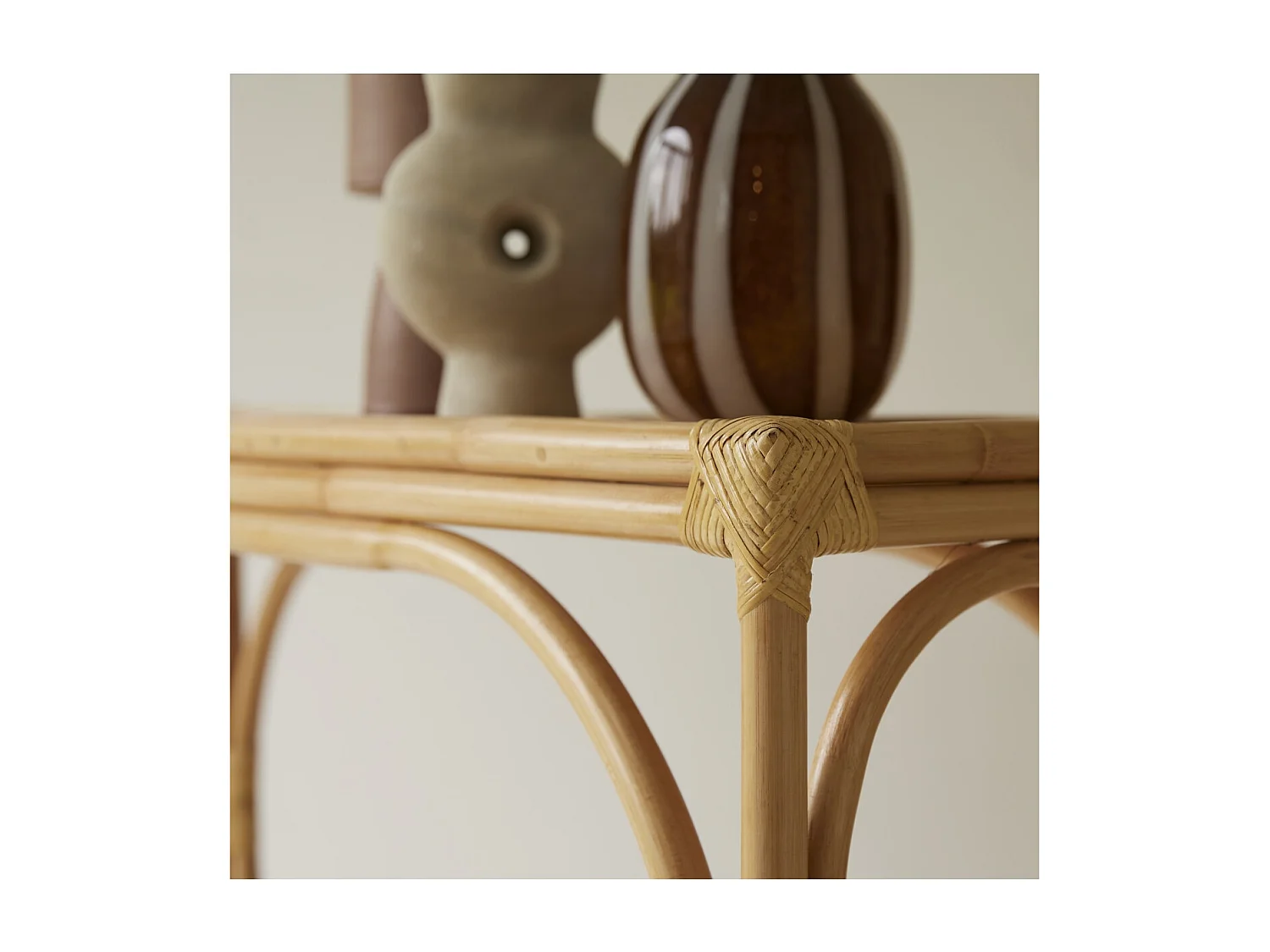 Konsole aus Rattanstäben 120 Ella