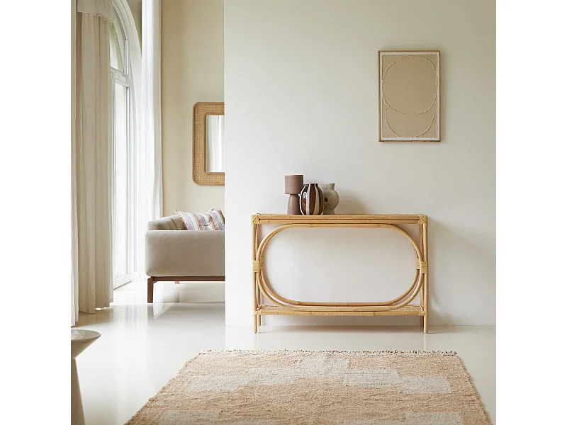 Konsole aus Rattanstäben 120 Ella