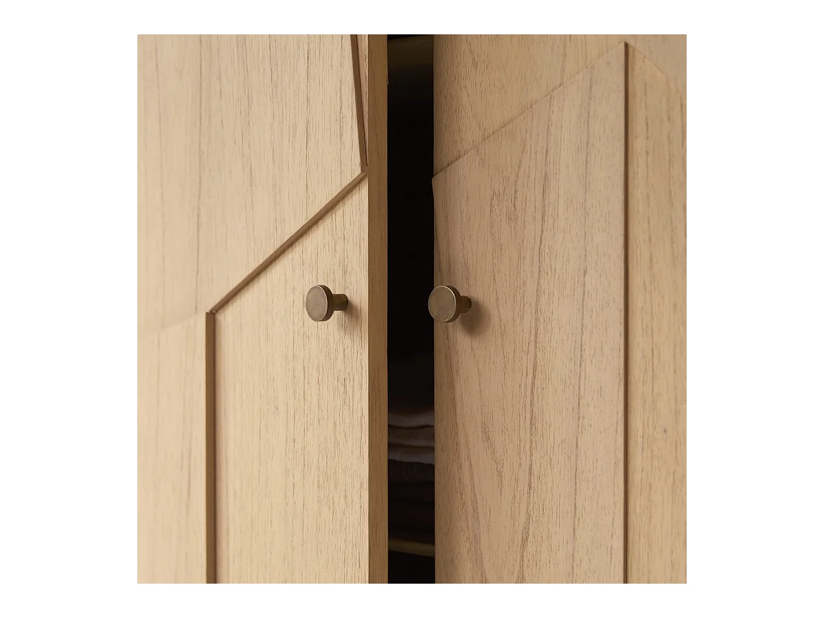 Armadio in legno di mindi Otho da 90 cm