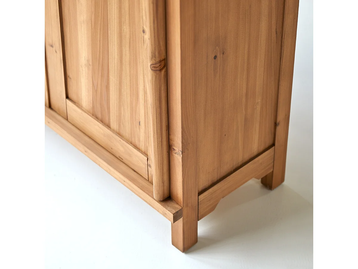 Armadio per bambini in pino massello riciclato Yuki