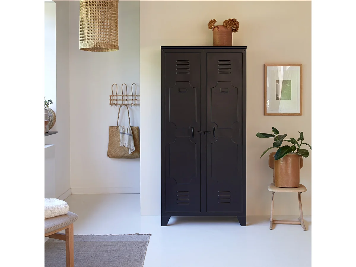 Armoire de rangement en métal 180 de style Industriel