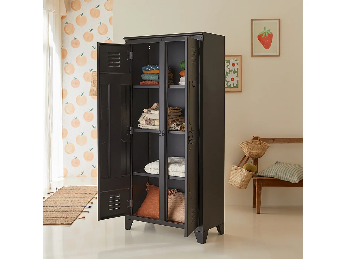 Armoire Industriel enfant en métal 180 cm