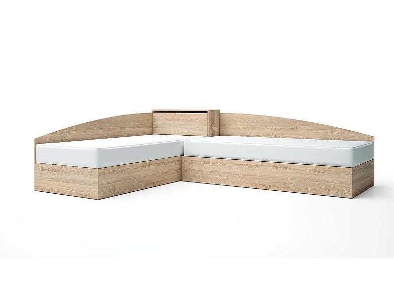 Letti singoli ad angolo sonoma LG55