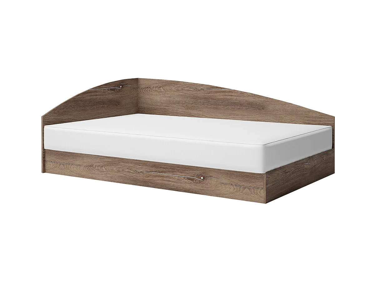 Letto una piazza e mezzo con contenitore marrone LG5