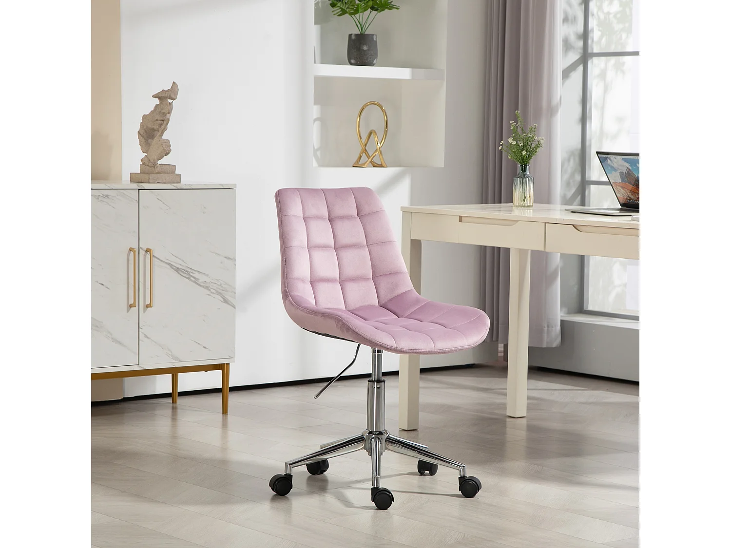 Chaise de bureau SVITA MICKY pour enfants, chaise de bureau réglable en hauteur, chaise pivotante, violet