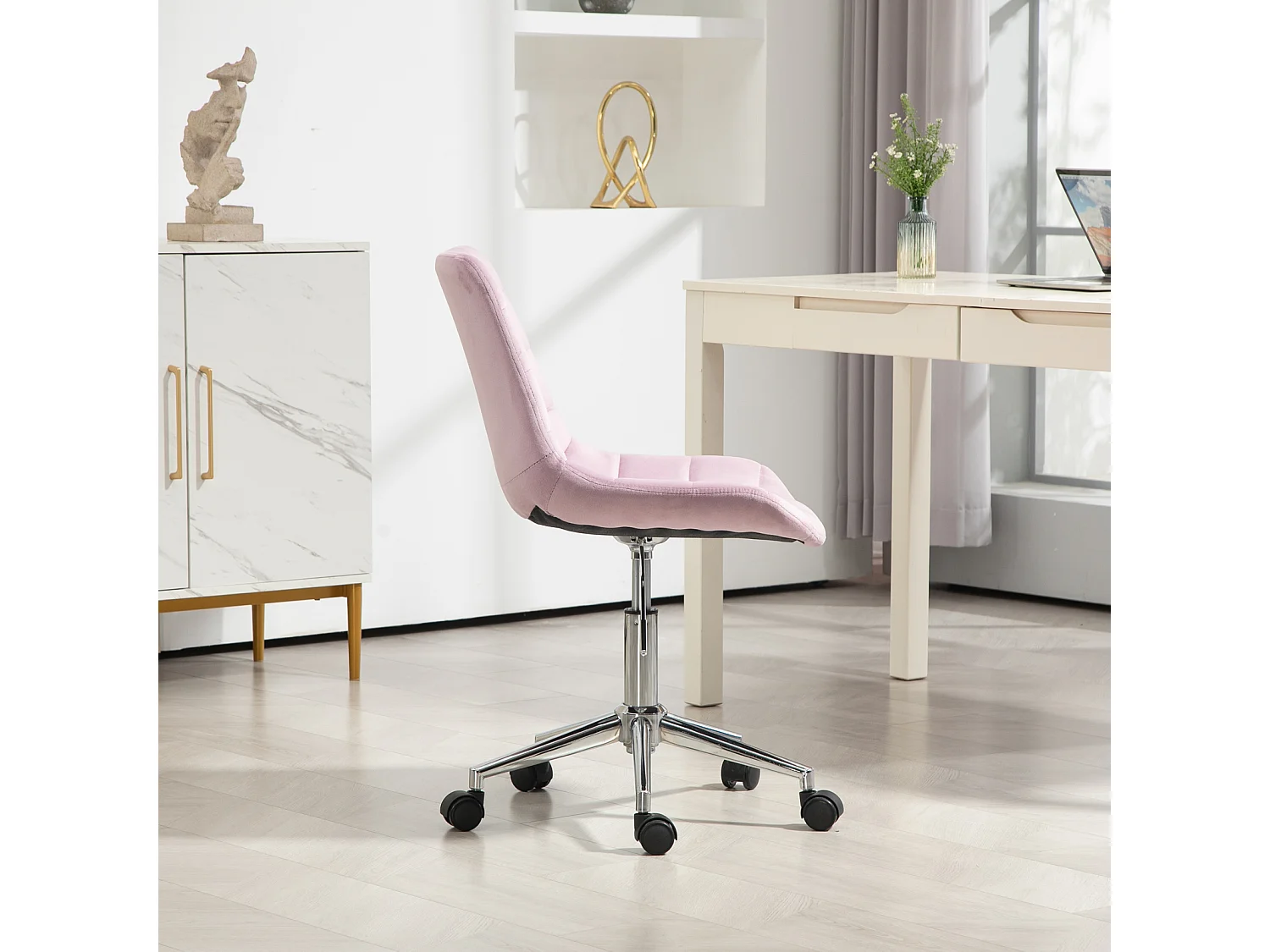 Chaise de bureau SVITA MICKY pour enfants, chaise de bureau réglable en hauteur, chaise pivotante, violet