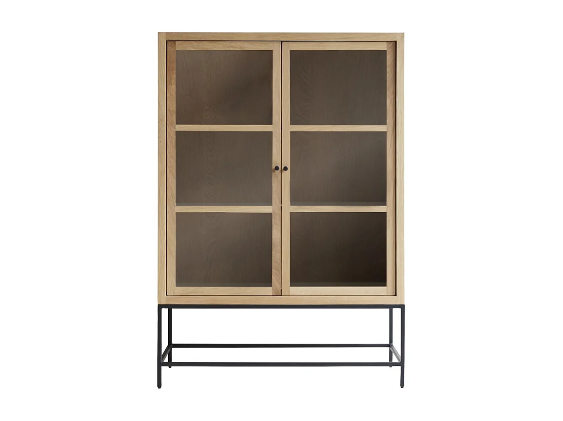 Vetrinetta alta in legno di quercia massello 120 Babeth