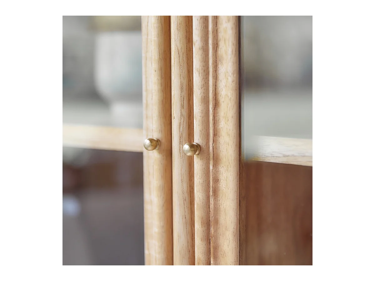 Doppelgeschirrschrank aus Mindiholz 120 cm Alex