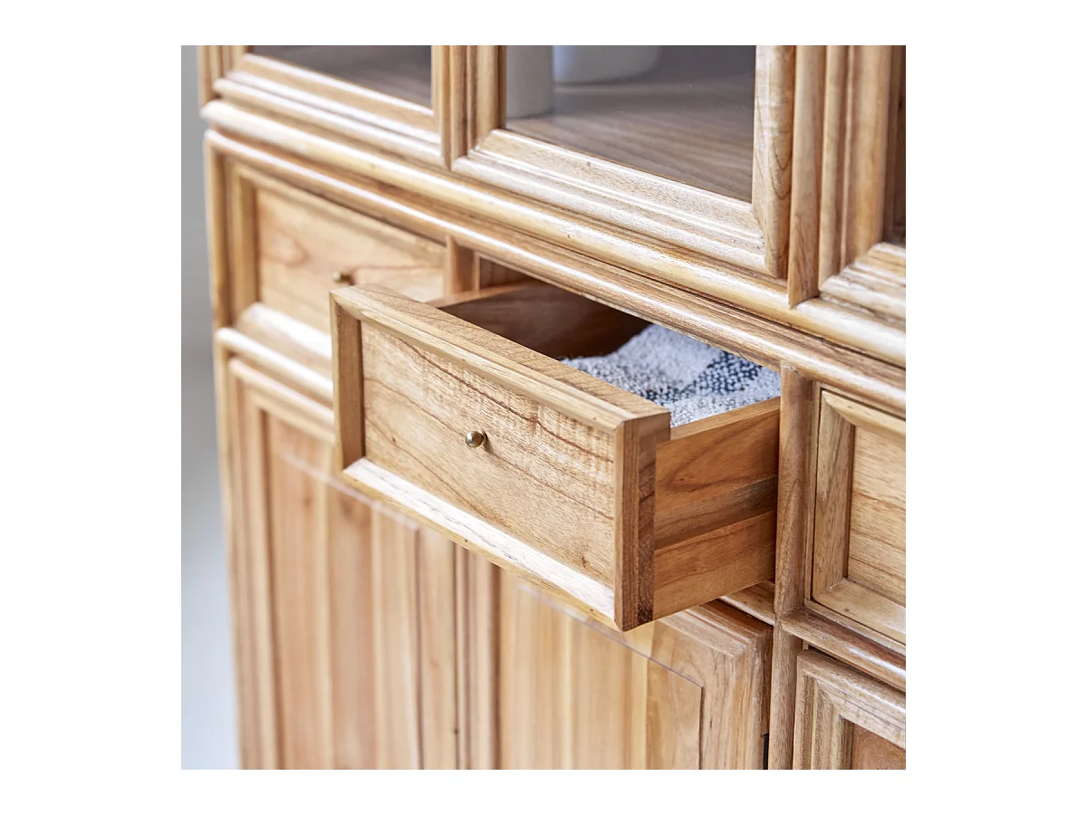 Doppelgeschirrschrank aus Mindiholz 120 cm Alex
