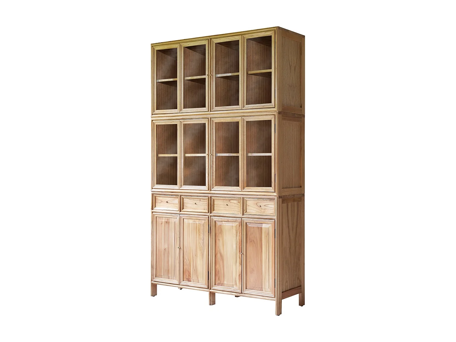 Vaisselier double en bois de mindi 120 Alex