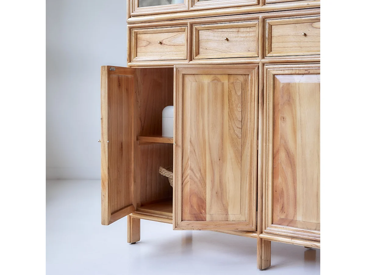 Doppelgeschirrschrank aus Mindiholz 120 cm Alex
