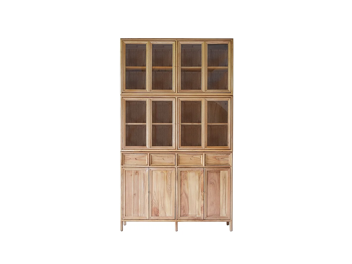 Doppelgeschirrschrank aus Mindiholz 120 cm Alex