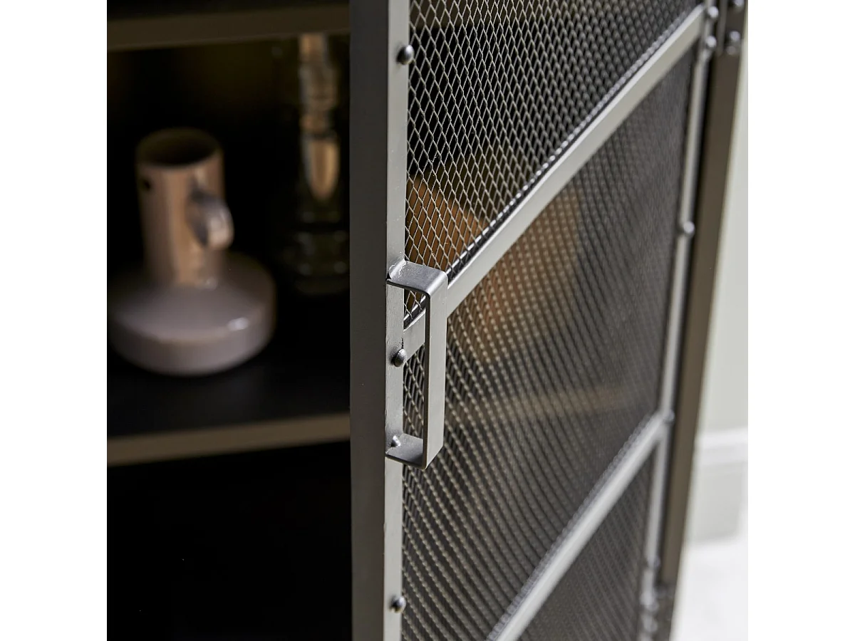 Credenza in metallo nero 60 Alma