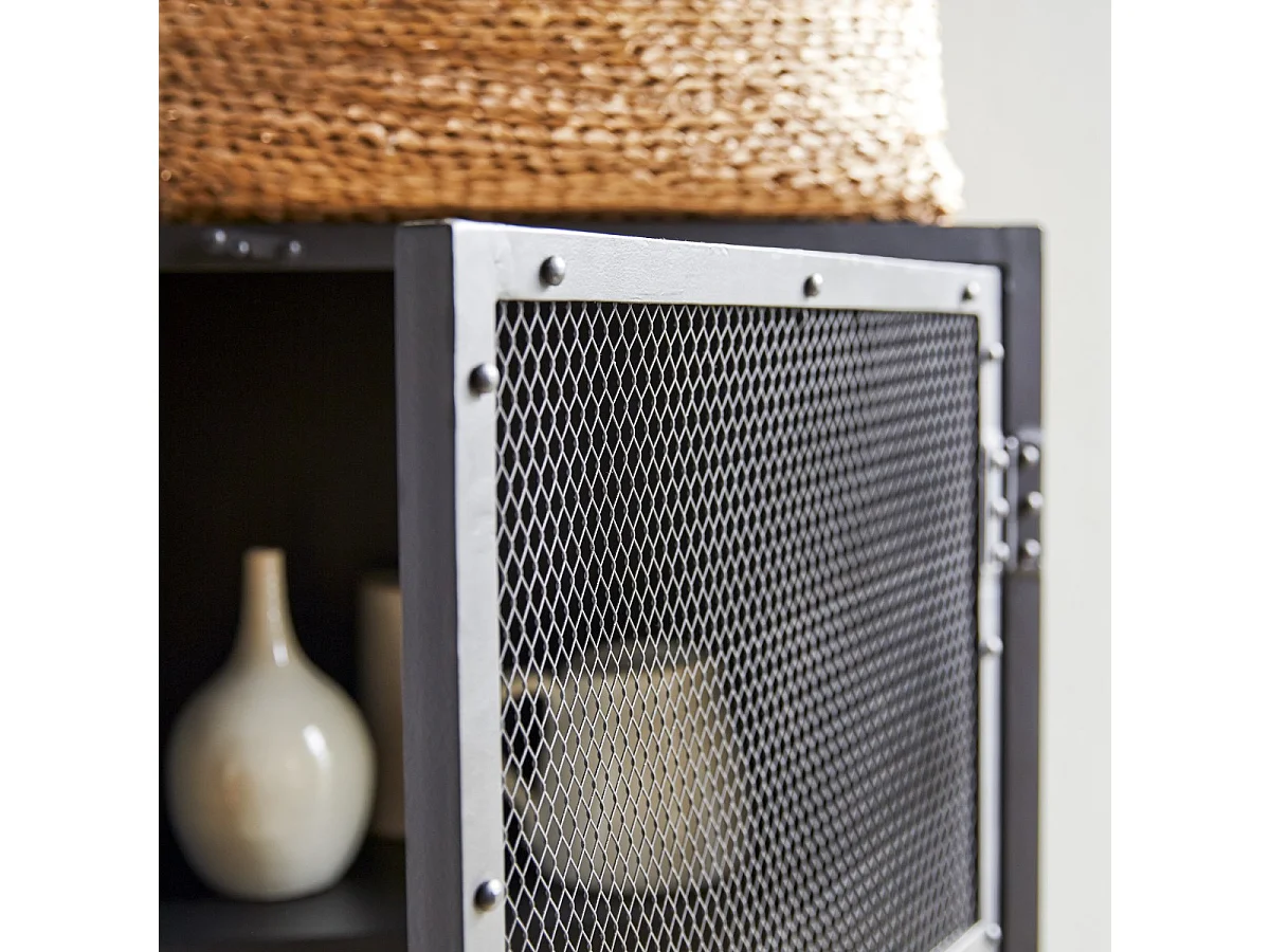 Credenza in metallo nero 60 Alma