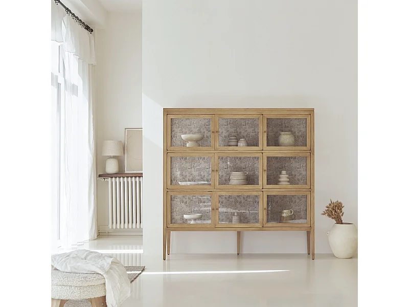 Vitrine Tana aus Eichenholz 160