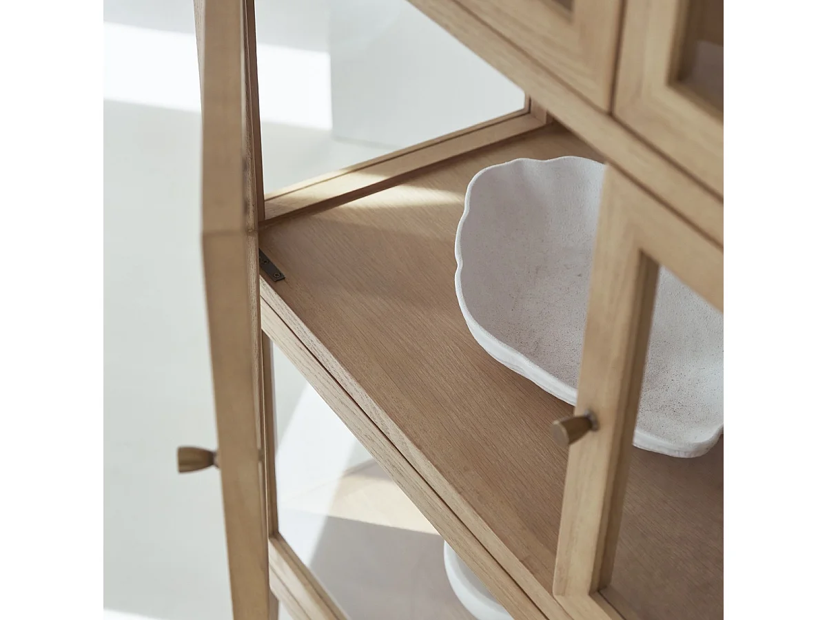 Vitrine Tana aus Eichenholz 160