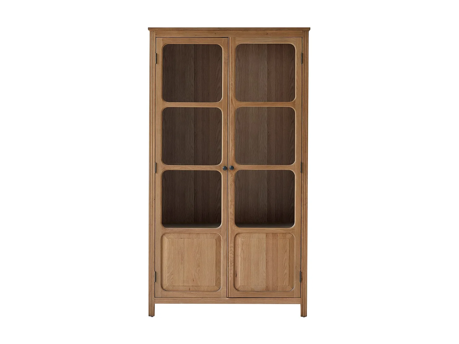 Credenza con piattaia in legno di rovere massello 180 Marthe