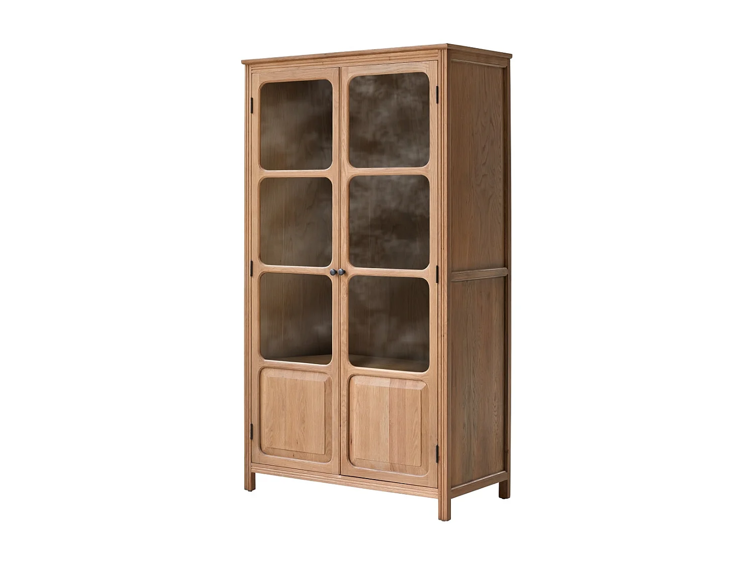 Credenza con piattaia in legno di rovere massello 180 Marthe