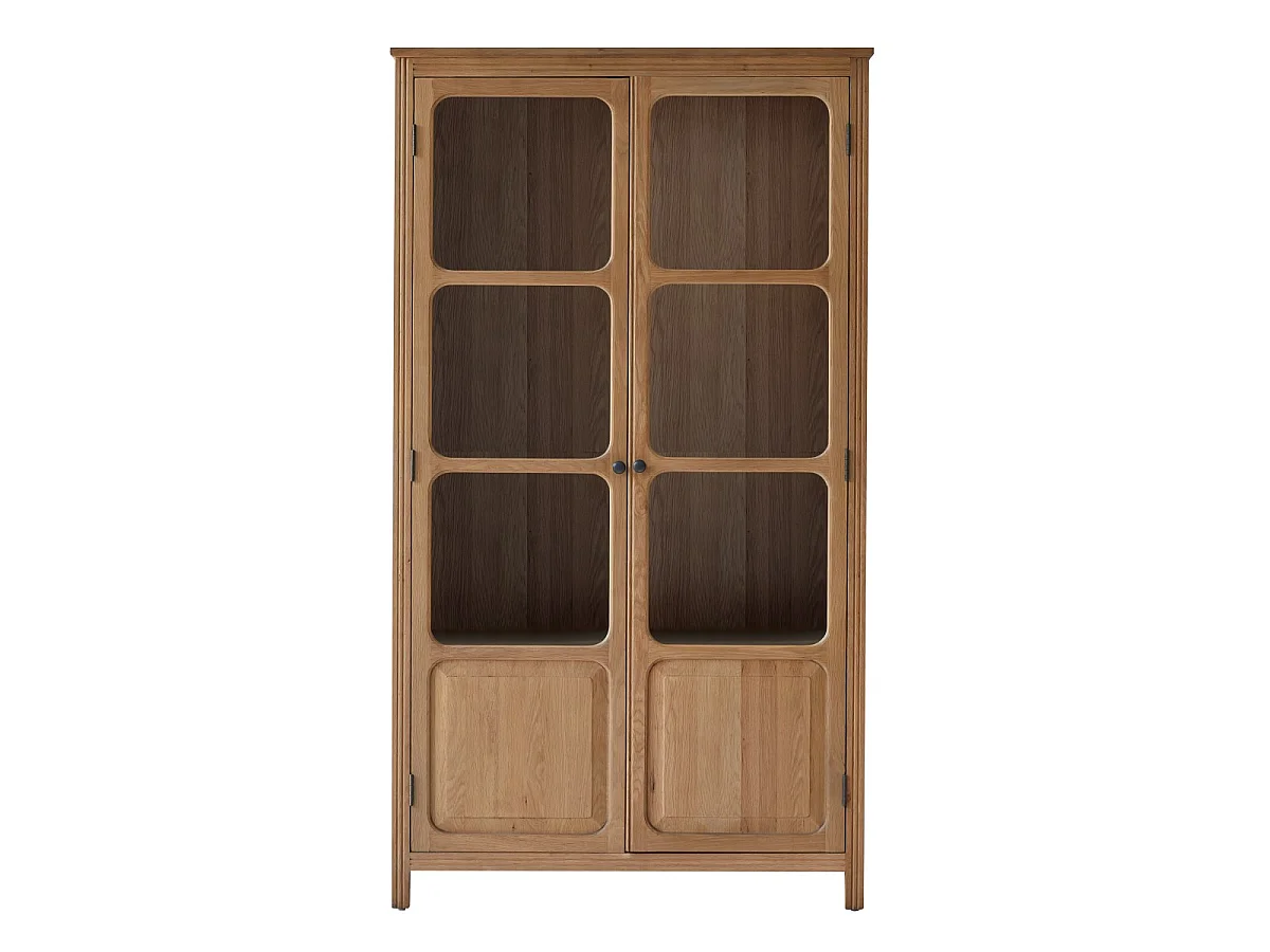 Geschirrschrank Marthe aus massivem Eichenholz 180
