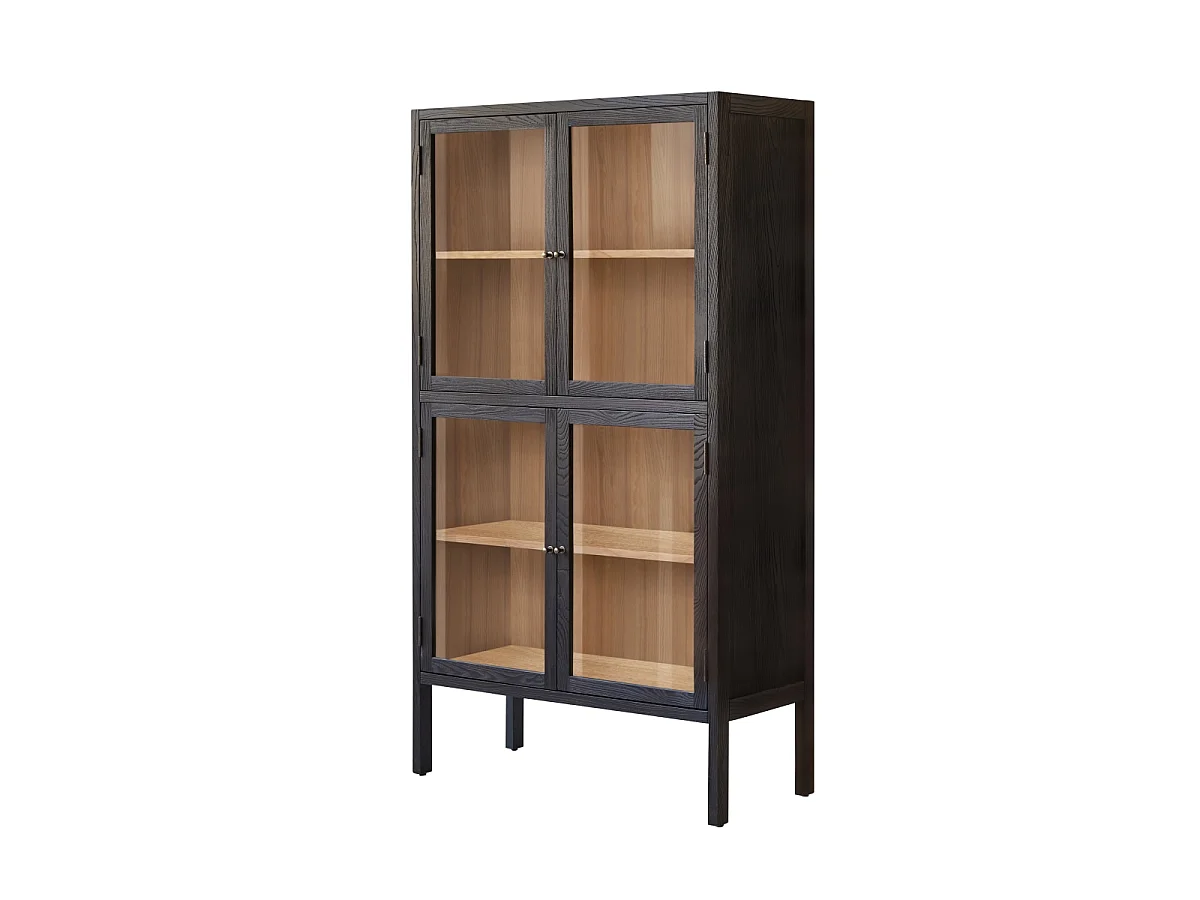 Geschirrschrank Carmen aus massivem Eschenholz 180 cm