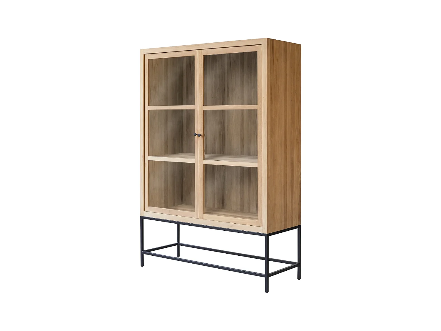 Vitrine haute en bois de teck 120 Babeth