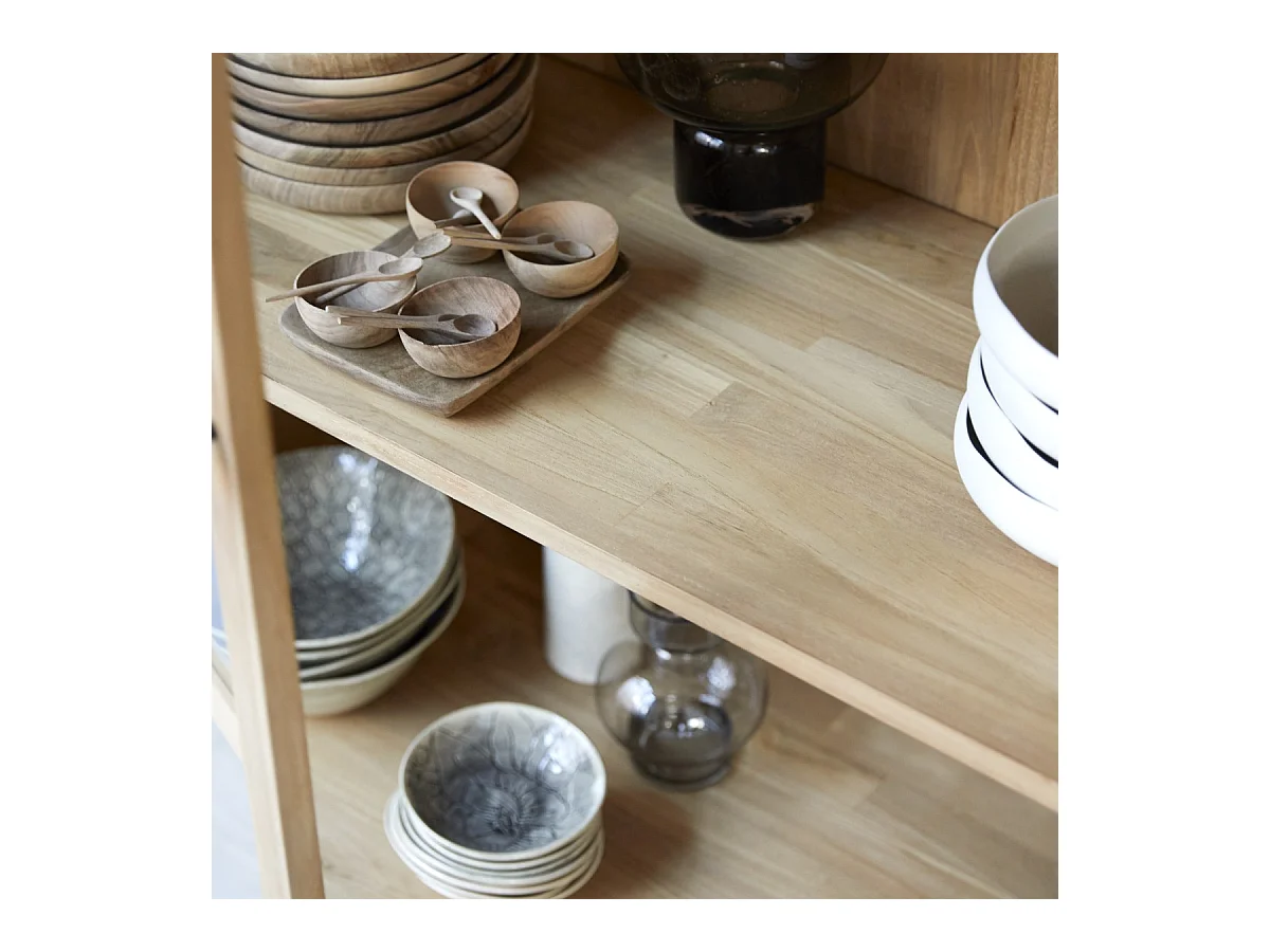 Vitrine haute en bois de teck 120 Babeth