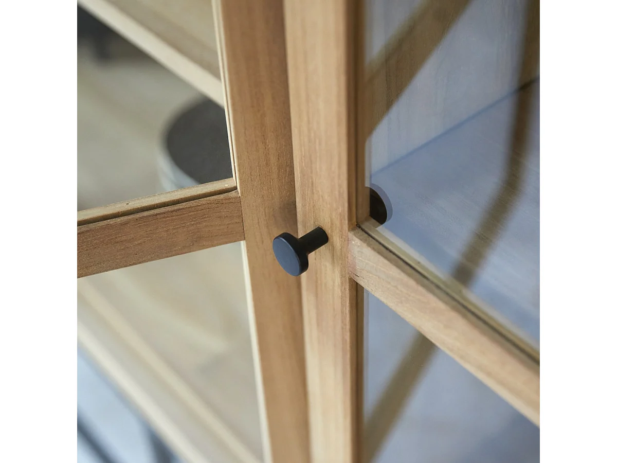 Vetrinetta bassa in legno di teak 160 Babeth