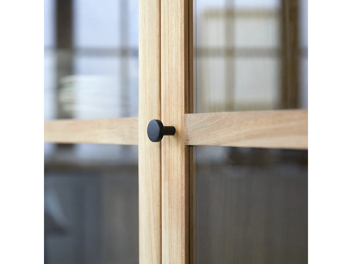 Vetrinetta bassa in legno di teak 160 Babeth