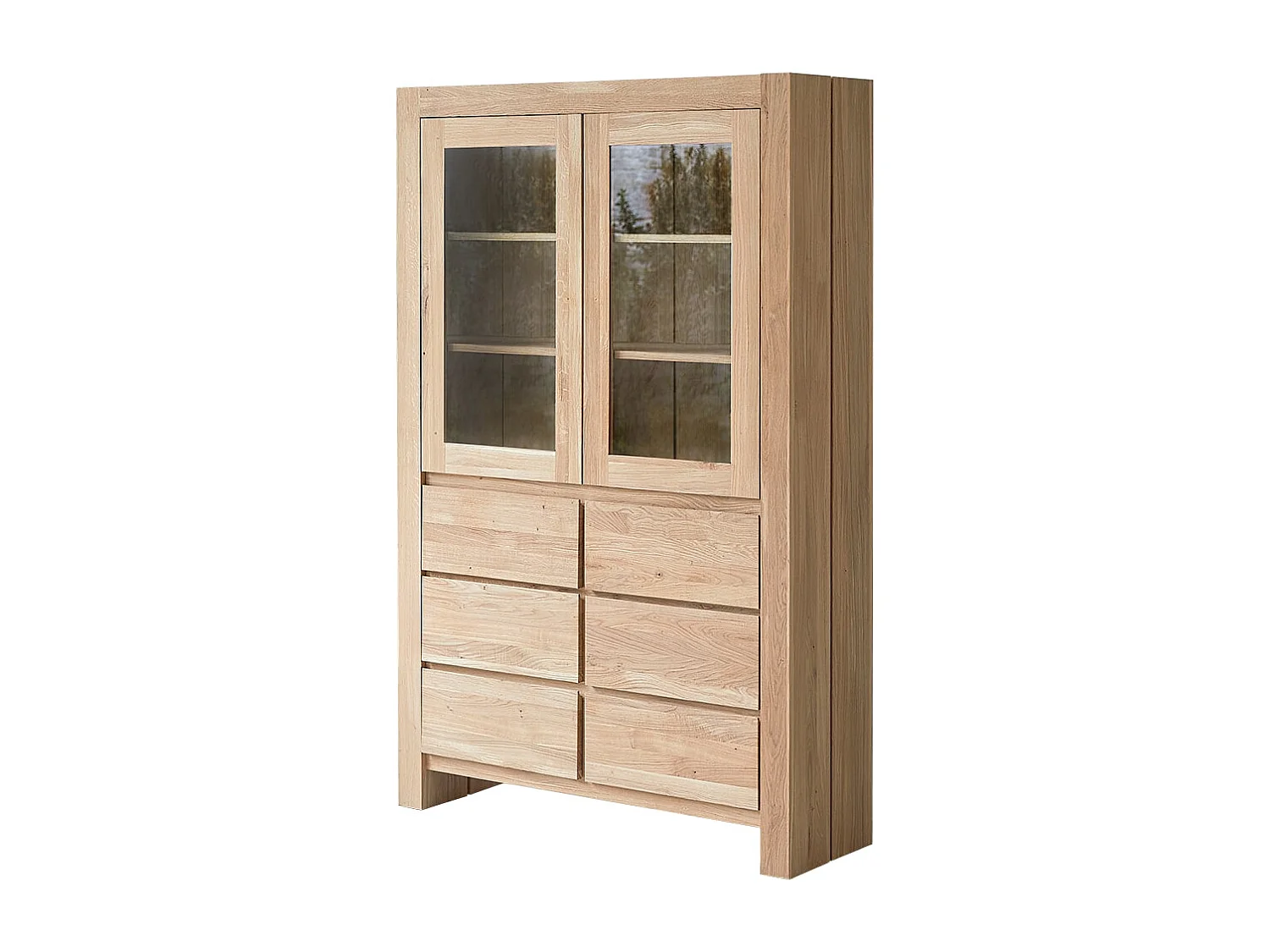 Vetrina in legno di rovere massello 120 Eden