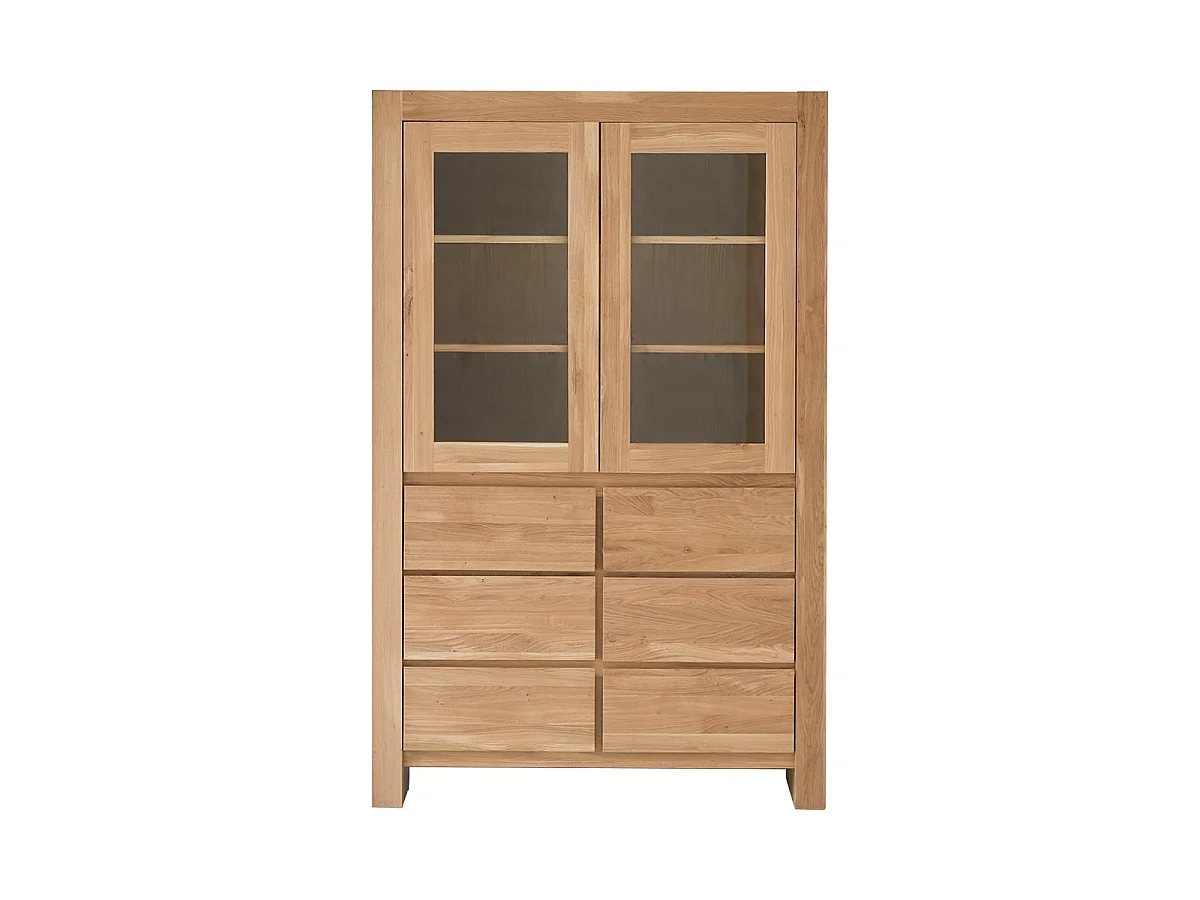 Geschirrschrank Eden aus massivem Eichenholz 120