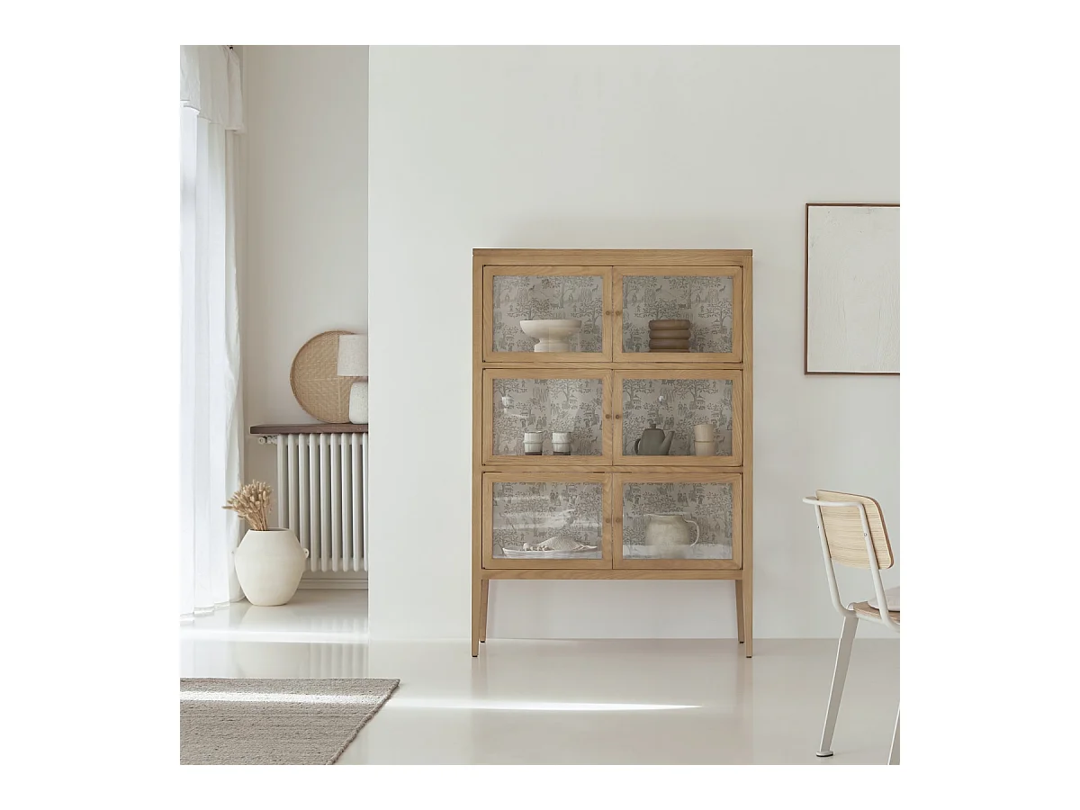 Vitrine en chêne 110 Tana