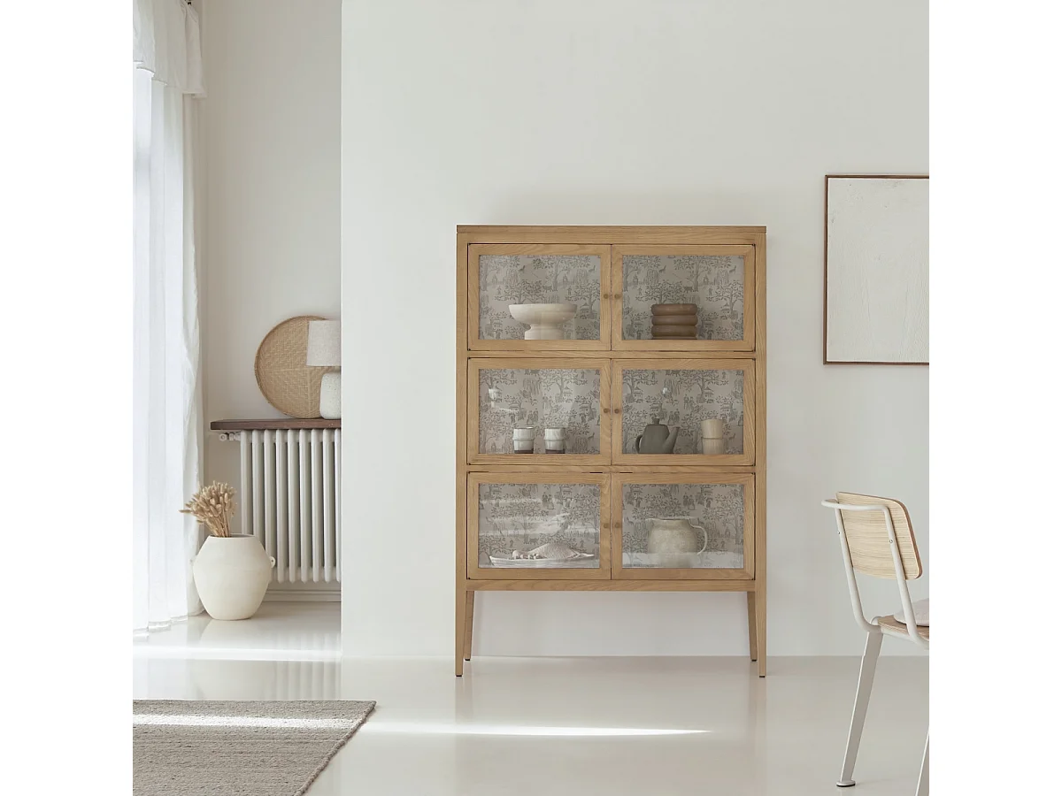 Vetrinetta in rovere da 110 cm Tana