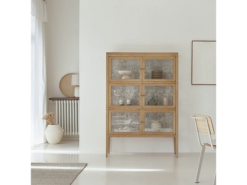 Vetrinetta in rovere da 110 cm Tana