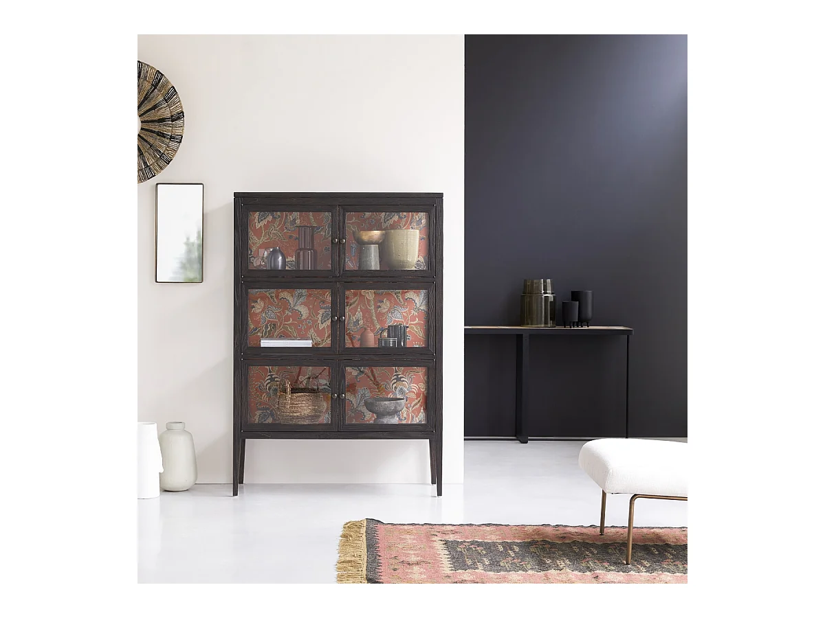 Vitrine aus Ulmeholz 110 Tana