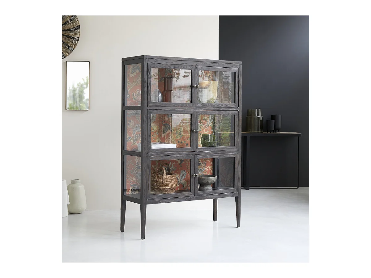 Vitrine aus Ulmeholz 110 Tana