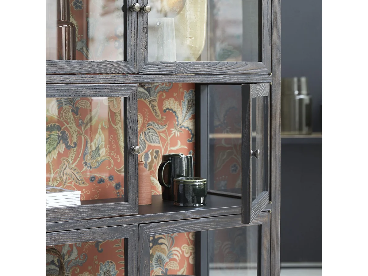 Vitrine aus Ulmeholz 110 Tana