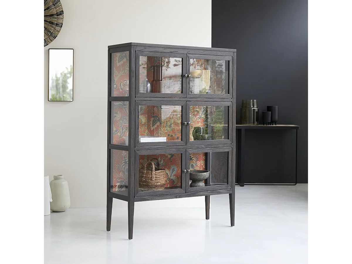 Vitrine aus Ulmeholz 110 Tana