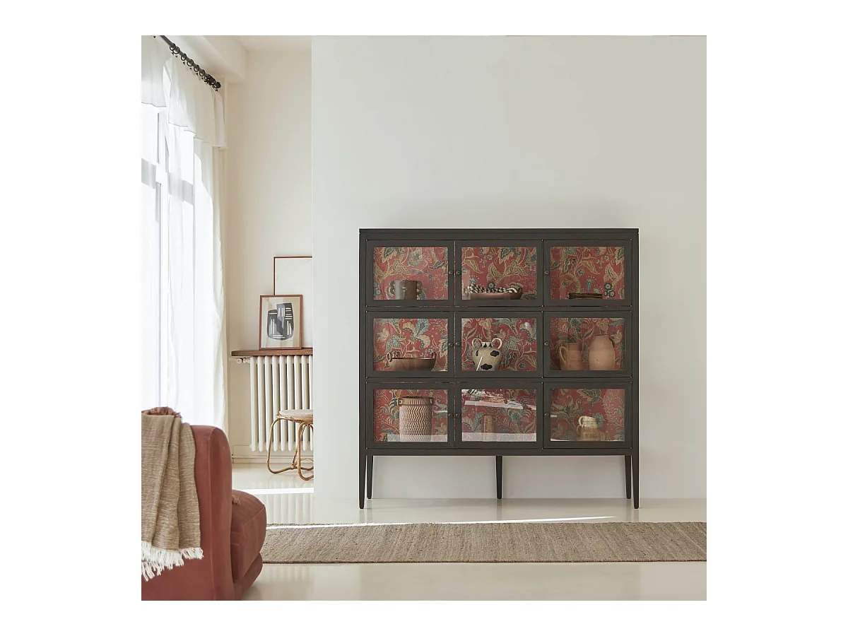 Vitrine en bois d'orme 160 Tana