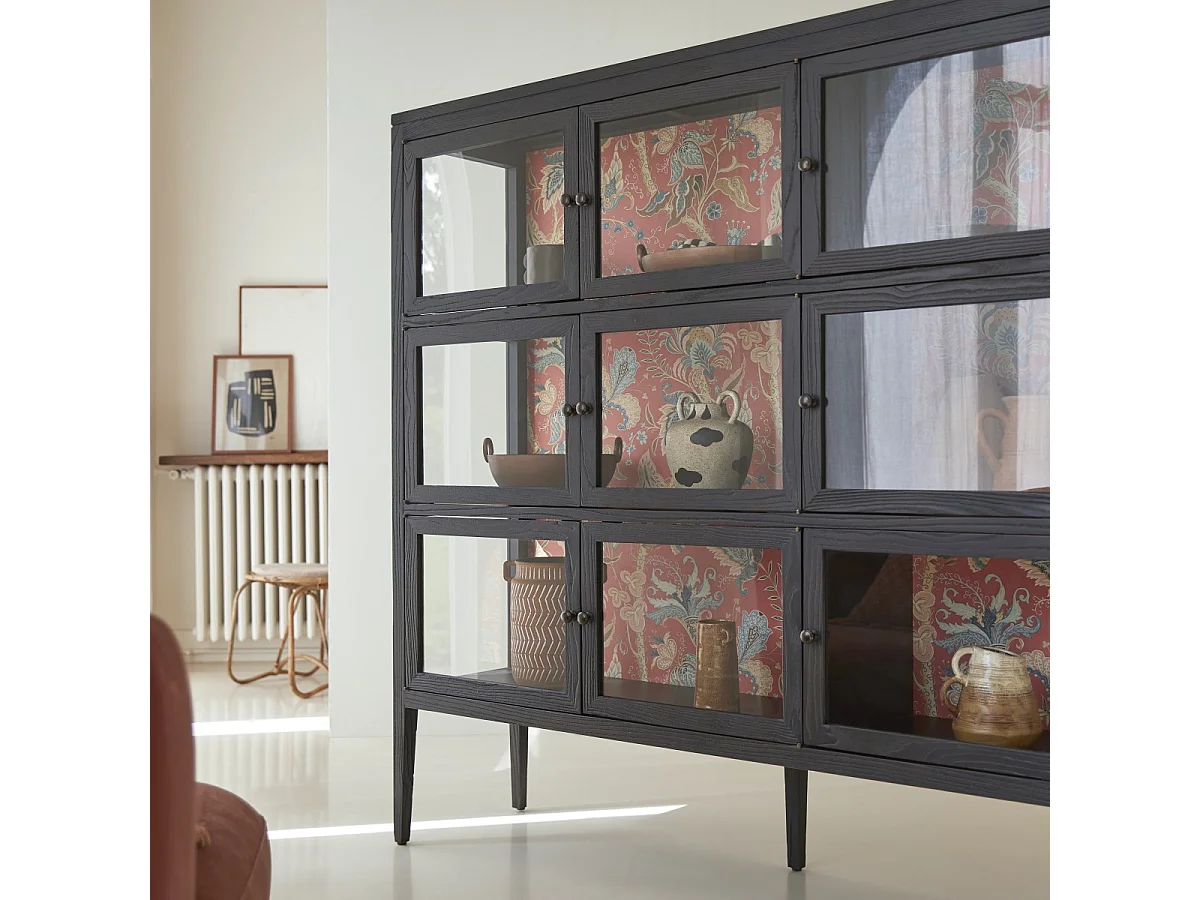 Vitrine en bois d'orme 160 Tana