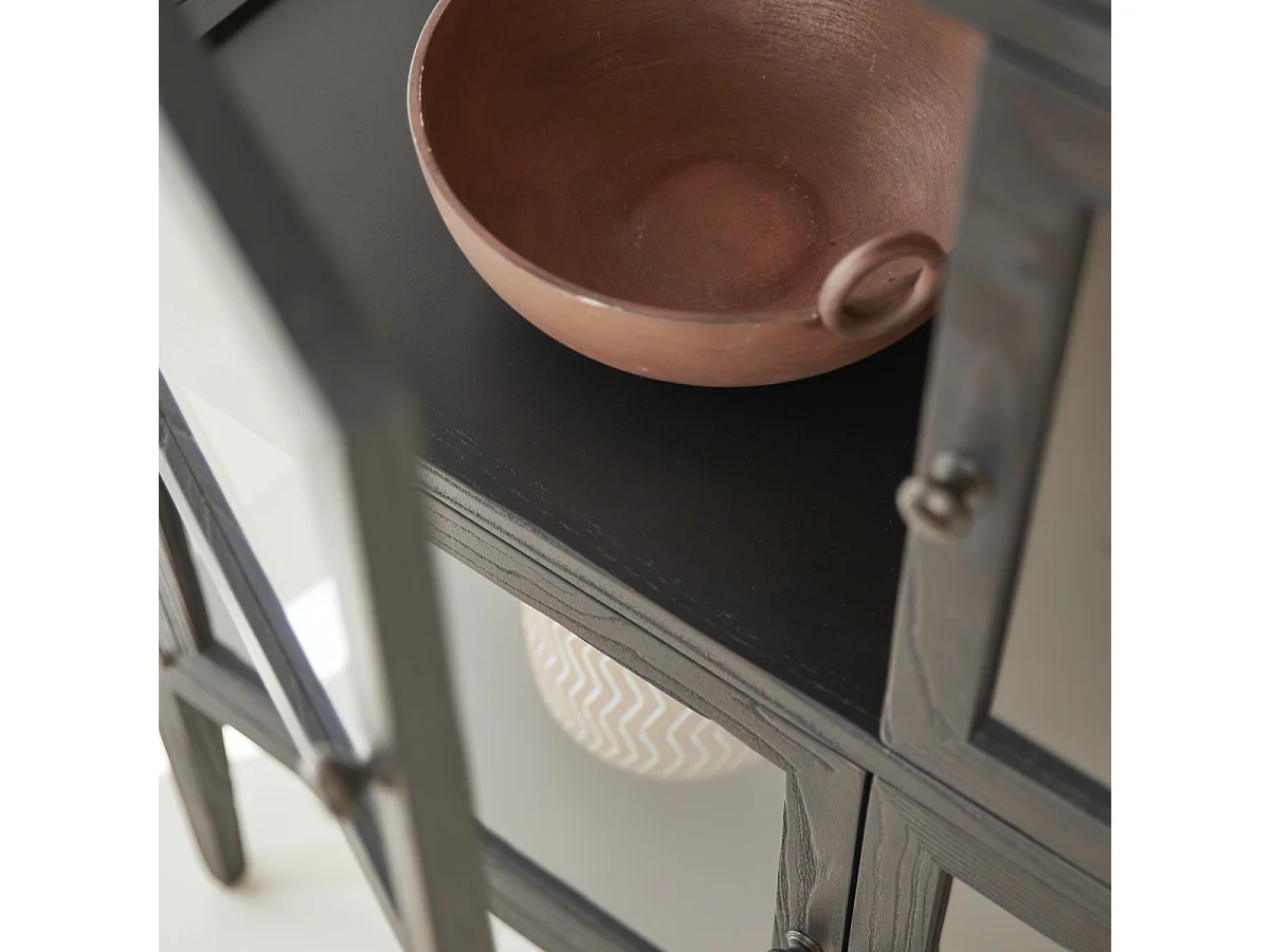 Vitrine en bois d'orme 160 Tana