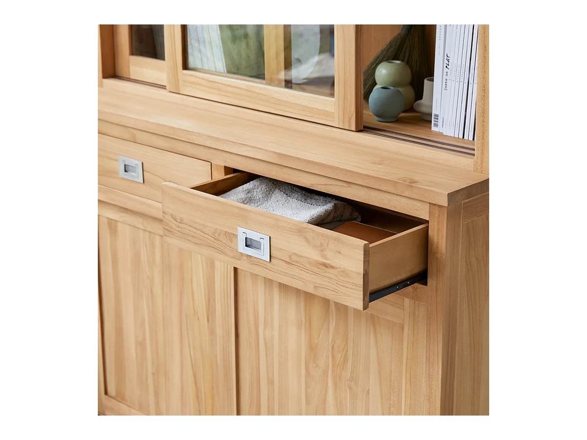 Geschirrschrank aus massivem Teakholz Coffee Tek 120 cm