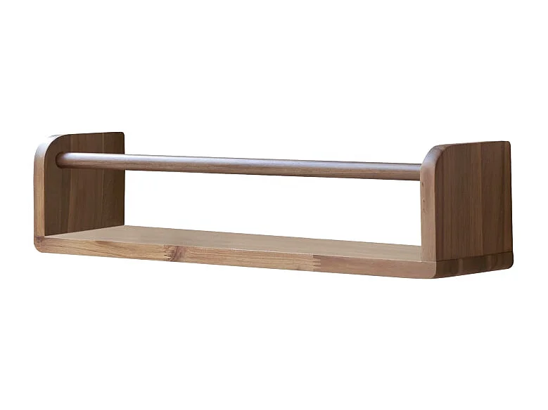 Mensola da parete per il bagno in legno massello di acacia Lila 60