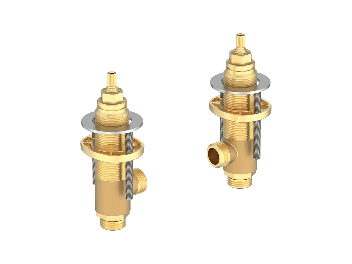 Corps encastré pour mélangeur lavabo sur plan JACOB DELAFON Grands Boulevards 3 trous