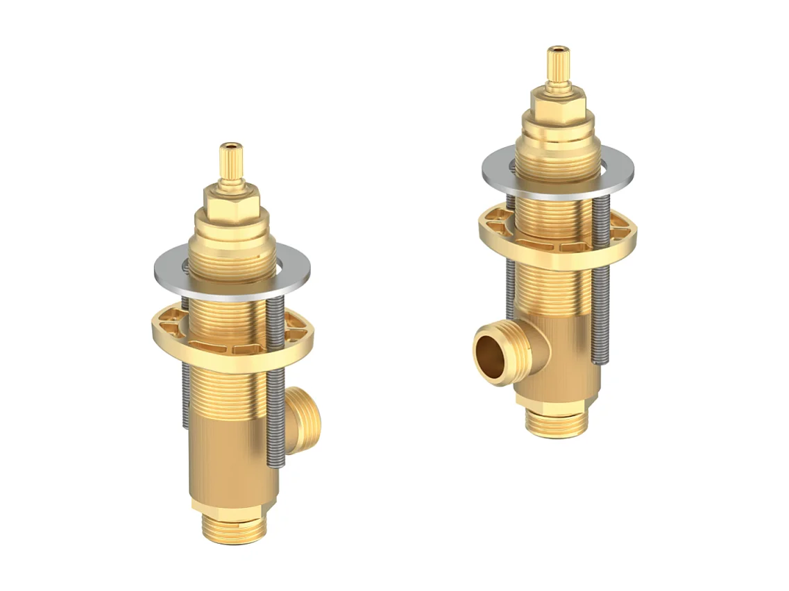 Corps encastré pour mélangeur lavabo sur plan JACOB DELAFON Grands Boulevards 3 trous