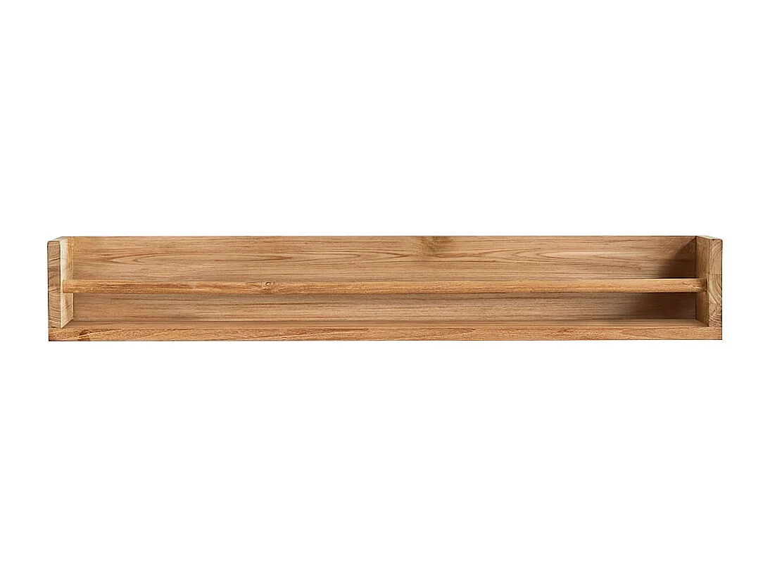 Mensola a parete per bagno in legno di teak Ugo 100