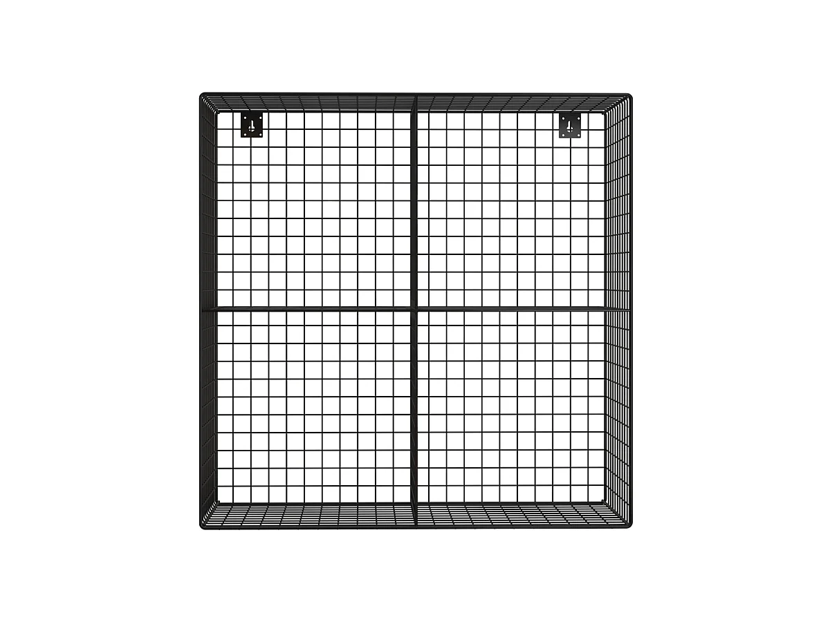 Scaffale da parete in metallo con 4 nicchie per bagno stile industriale
