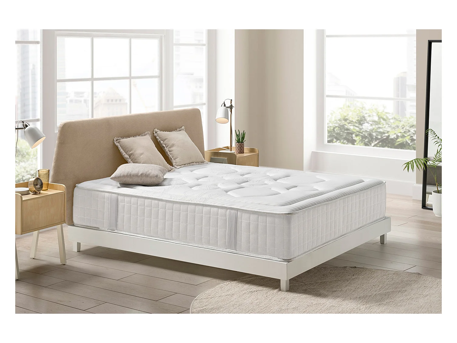 Matelas Mousse à memoire de forme Tempus Premier, 90x200 cm -Moonia