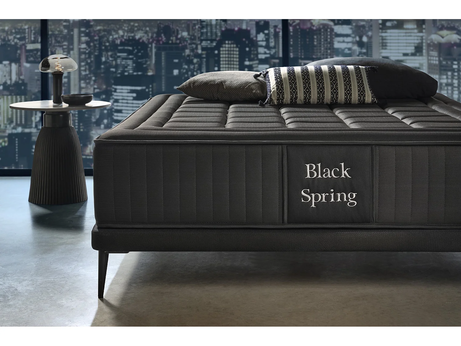 Matelas Ressorts Ensachés Black Spring Royal, 120 x 190 cm -Moonia