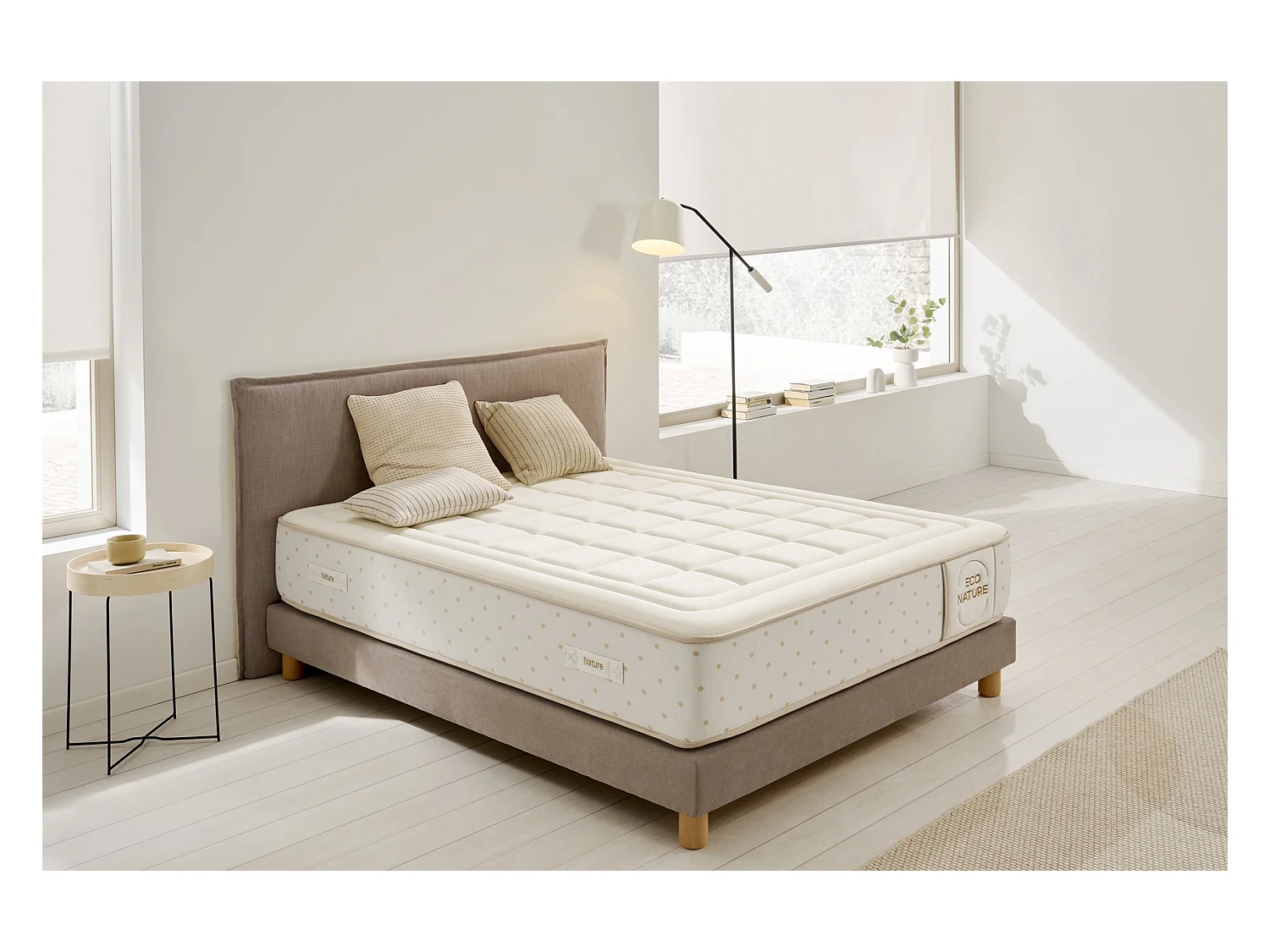 Matelas Mousse à memoire de forme Eco Nature Memory Foam, 120 x 190 cm -Moonia